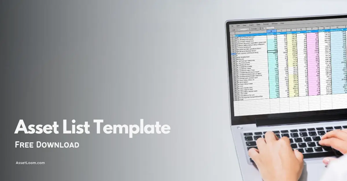 Asset List Template Free Download