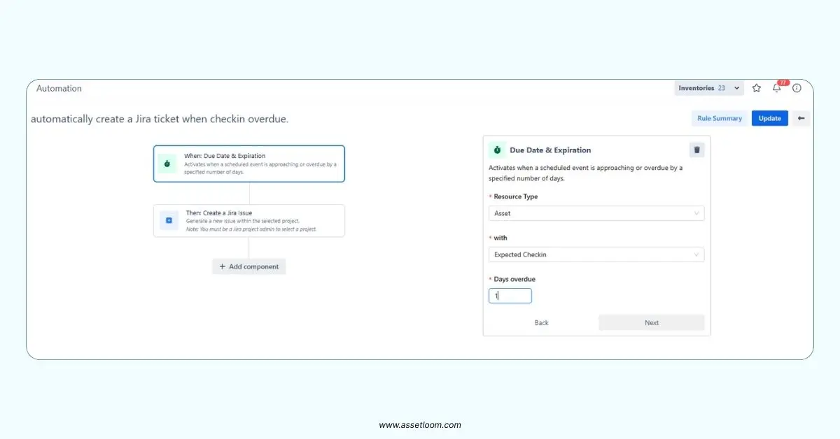 AssetLoom integrates with Jira ITSM AssetLoom integrates with Jira ITSM