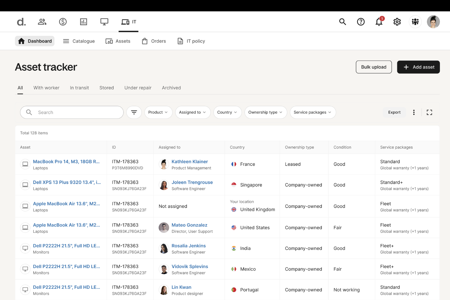 Deel IT Inventory management Deel IT Inventory management