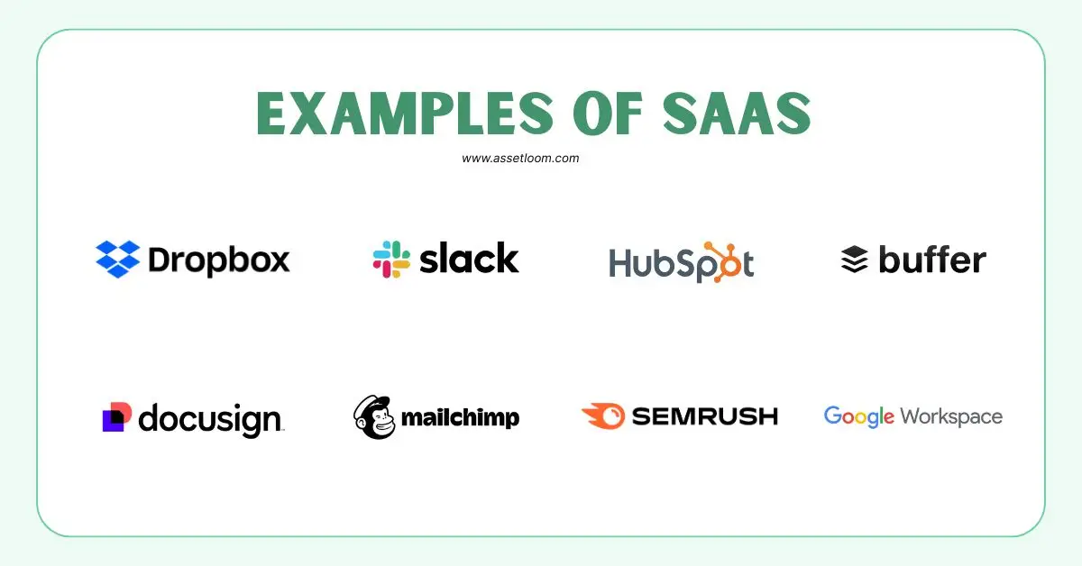 Examples of SaaS Examples of SaaS