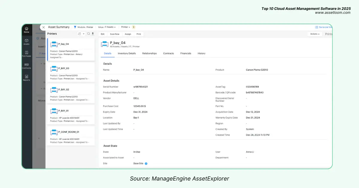 ManageEngine AssetExplorer ManageEngine AssetExplorer