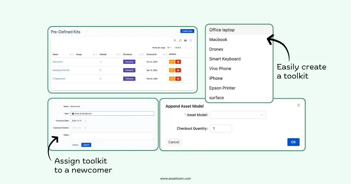 Predefined Kits for Employee Onboarding in AssetLoom Predefined Kits for Employee Onboarding in AssetLoom